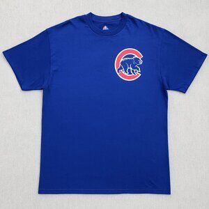 Majestic MLB Chicago Cubs Aramis Ramirez 16 Shirt Royal Blue Men's Size 2XL